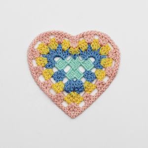 แผ่นผ้าถักลายหัวใจทำจากโพลีเอสเตอร์แบบเย็บปักสำหรับใช้ในบ้าน - Product Image 4