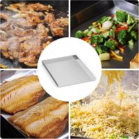 Plaque de cuisson universelle en acier inoxydable sur mesure pour barbecue au gaz ou au charbon de bois, poêle à frire pour barbecue