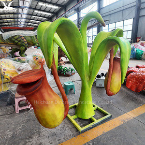 Modèle de plante de simulation statique élevée-Statue de Nepenthes réaliste pour la décoration de jardin et de jardin botanique Grande fleur carnivore - Product Image 5
