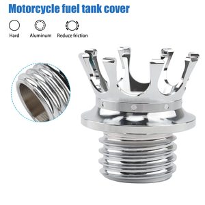 Tapa de Tanque de Combustible para Motocicleta, Estilo Corona, Cromada, para Sportster XL 1200 883 48 Softail Dyna FLST Road King - Product Image 3