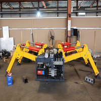 Grue araignée mobile tout-terrain à fonctionnement stable avec télécommande sans fil
