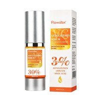 Sérum Visage Flowzlax VC Astaxanthine en Gros, Marque Privée Personnalisée, Traitement Éclaircissant Anti-Oxydant à l'Arbutine et à l'Acide Kojique