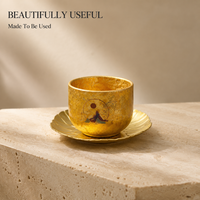 Tasse à thé en titane à double paroi personnalisée pour la dégustation à domicile et au bureau, avec un ensemble de tasses colorées en forme d'œuf, approvisionnement en marque privée