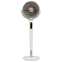 Ventilateur de circulation d'air oscillant 50W avec lumière LED, ventilateur sur pied, commande vocale et télécommande, ventilateurs de circulation au sol avec fonction d'aromathérapie
