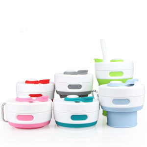 Taza plegable de silicona para viaje, taza de café de 450ml de gran tamaño, de silicona - Product Image 1