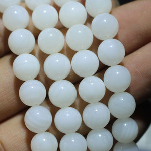 108 <b>Bead</b> Jade Like Seashell Bracelet Gold <b>Threaded</b> Buddhist Prayer <b>Beads</b> Unisex Jewelry Religious Ceremonies Hangzhou Origin - Product Image 3