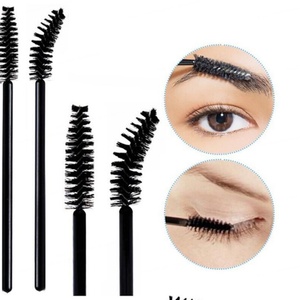 Applicateur de mascara jetable en poils synthétiques pour cils professionnels OEM, ensemble de 14 brosses à sourcils, brosses à cils noires - Product Image 5