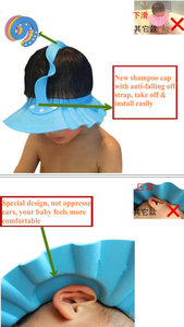 PRODIGY CA03 Gorro de ducha de bebé ajustable suave-<span class=keywords><strong>Visera</strong></span> de cabeza <span class=keywords><strong>para</strong></span> lavar el cabello, protección de <span class=keywords><strong>baño</strong></span>-Gorro de <span class=keywords><strong>baño</strong></span> <span class=keywords><strong>para</strong></span> niños pequeños, niños - Product Image 5