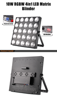 Marslite Projecteur LED Matrix Blinder 25x10w RGBW COB Matrice DMX Éclairage Scène Fond