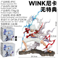 Figurine d'Action Nika Luffy Gear 5 de 28 cm, Modèle Statue Anime Japonais de Haute Qualité