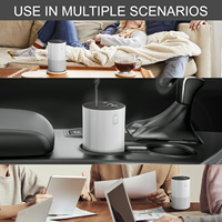 Diffuseurs d'huiles essentielles portables sans eau, rechargeables et écologiques, à double liquide, capacité 5-10 ml, chargement Type-C, pour utilisation en voiture, usage professionnel