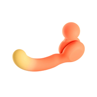 KI-gesteuerter IPX7 Wasserdichter 10-Frequenz Platin-Silikon Doppelendiger Vibrator für Klitoris- und Bruststimulation