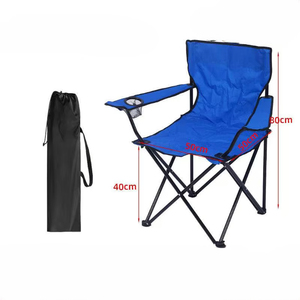Fauteuil pliant portable d'extérieur en tissu Oxford et métal <span class=keywords><strong>pour</strong></span> la pêche, la plage, le camping, les pique-niques – Chaise <span class=keywords><strong>de</strong></span> plage pliable, équipement <span class=keywords><strong>de</strong></span> loisirs - Product Image 3