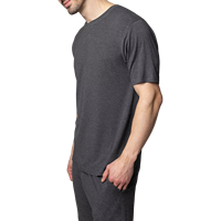 T-shirt en viscose avec logo personnalisé, 93% viscose, 7% élasthanne, 230 GSM, poids lourd, t-shirts de haute qualité pour hommes, impression à la demande, t-shirt en viscose