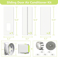 Manguera de Ventilación Universal de 5.1 Pulgadas para Aire Acondicionado Portátil, Ajustable, para Puertas y Ventanas Corredizas, Tubo Flexible para Extracción de Aire