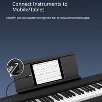 Convertisseur Type-C vers B DC OTP MIDI Connecteur de synchronisation de musique pour téléphone portable, piano, ordinateur