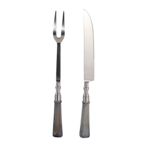 Set di forchette e coltelli da portata con manico lungo classico per cucina, essenziali per l'intrattenimento, design moderno - Product Image 6