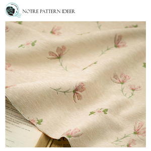 100% tessuto Jacquard in ciniglia multicolore di spessore poliestere per ragazze cappotti eleganti abiti eleganti <span class=keywords><strong>tende</strong></span> ispirate ai piccoli fiori - Product Image 1