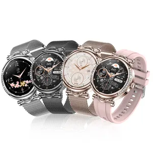 2024 Dame Smartwatch 1.27 Inch Full Touch Screen Cf32 Sos Ip67 Digitaal Android Telefoon Horloge Smart Watch Voor Vrouwen