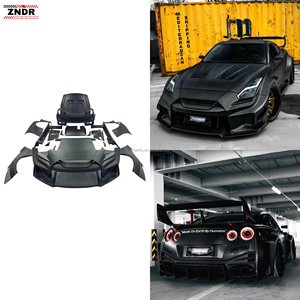 Pare-chocs avant et arrière, garde-boue, capot de style large carrosserie en fibre de verre de 3e génération LB pour kit carrosserie Nissan GTR35 - Product Image 1