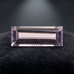 Cuarzo Natural de Alta Calidad, Facetado, ROSE DE FRANCE, Rosa Lila, Amatista, Corte Baguette de 3.50X7mm, Certificado IGI, 100% Limpio - Product Image 4