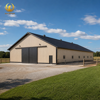 Bâtiment d'entrepôt agricole préfabriqué en acier pour le stockage de machines, hangar agricole, garage, atelier agricole