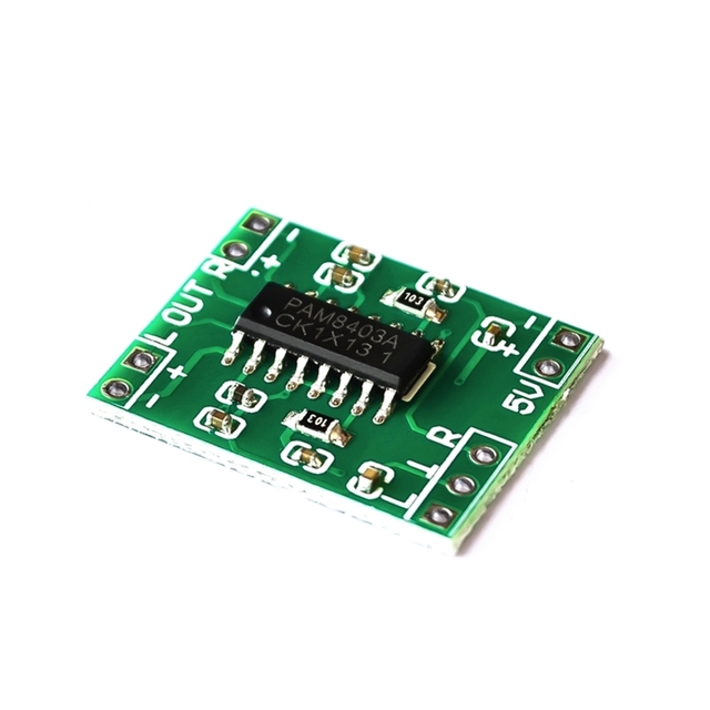 PAM8403 Audio 2x3W Mini Digital Power Amplifier Board for Class D Stereo Audio Amplifier Module 5V USB Supply Power