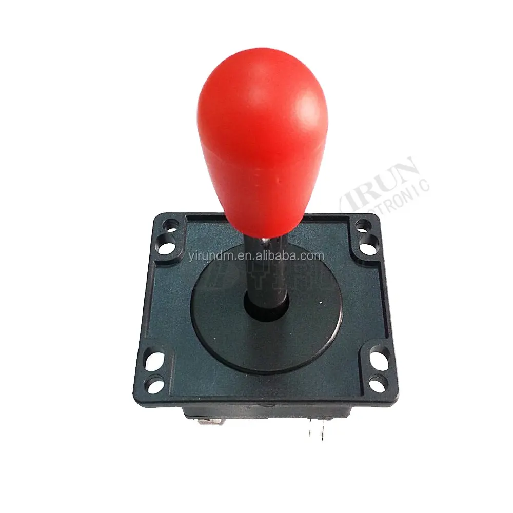 Spanyol Gaya Microswitch Joystick-dengan 4 warna merah & hitam atas bola untuk mesin permainan aksesori-arcade parts