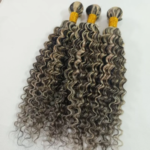 Extensioni di capelli vergini brasiliani Remy Yaki Kinky Straight color grigio argento, con riflessi grigio chiaro, invisibili HD - Product Image 5