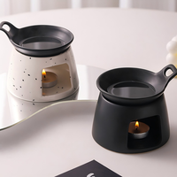 Brûleur d'aromathérapie en céramique et terre cuite, diffuseur d'huiles essentielles en pierre volcanique, ensemble de décoration pour la maison