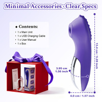Mini-Sauger Klitoris-Saugvibrator Klitoris-Nippel Oral-Vakuum-Stimulator Massagegerät USB-Aufladbar 10 Frequenzen Wasserdicht