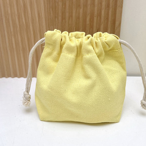 Cotton Linen Muslin Drawstring Bag Reusable Custom Logo Printed Cosmetic <b>Make</b>-<b>up</b> Packaging <b>Pouch</b> - Product Image 5