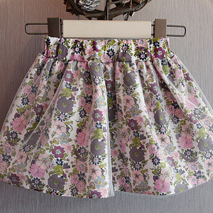 Ropa de Bebé, Nuevos Diseños de Vestidos Florales Morados, Falda y Camiseta con Estampado a Juego para Niñas - Product Image 5