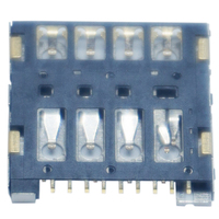 1.24H SMT SMD Type Push Pull Type Adapet Connecteur de carte Micro Sim