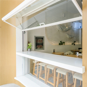 Ventanas Plegables Verticales de Aluminio con Doble Acristalamiento de Alta Calidad, Insonorizadas, Suministro Directo de Fábrica, Puertas Plegables Delgadas para Cocina - Product Image 1