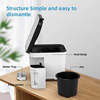 Nouveau composteur électrique pour cuisine 3L, broyeur de déchets alimentaires intelligent compact pour la maison avec faible niveau sonore