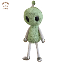 ET Alien-Jouet en peluche extra-terrestre avec logo brodé rempli de coton PP