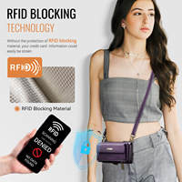 Produk laris casing ponsel dompet kulit wanita untuk iPhone tempat kartu Magnet dengan ritsleting tas dompet ponsel nyaman
