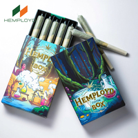 Personnalisation nouvelle boîte d'emballage coulissante en papier résistant aux enfants boîte d'emballage pré-rouleau de papier pour cigarettes à l'épreuve des enfants