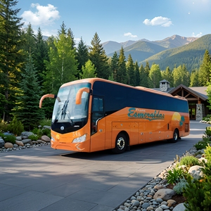 Autobus de 13,2 mètres, 42-49 places, pour le transport interurbain en Afrique, moteurs diesel WeiChai / Cummins - Product Image 1