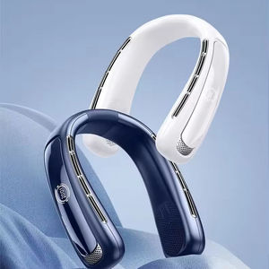 Ventilateur de cou sans pales rechargeable <span class=keywords><strong>2</strong></span>-en-1, refroidisseur et chauffage semi-conducteur, appareil de climatisation portable - Product Image 4