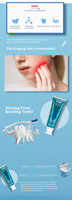 Dentifrice personnalisé au fluorure au sel de mer à la menthe pour dents sensibles détachant dentifrice prébiotique blanchissant