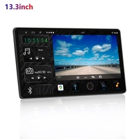 Dernier lecteur DVD de voiture grand écran 13.3 pouces 2DIN Radio 2 + 32GB 2000*1000 GPS 4G Carplay wifi lecteur Android