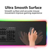 Tapis de souris RVB de jeu de vente chaude XXL LED allume le grand tapis de souris de clavier d'ordinateur de RVB
