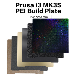 3DSWAY doble cara suave PEO PET primavera hoja de acero cama de calor PEI placa de construcción 241*254mm <span class=keywords><strong>Prusa</strong></span> I3 MK2 <span class=keywords><strong>MK3S</strong></span> + piezas de impresora 3D nuevo - Product Image 2