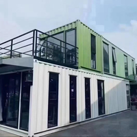 Maison Conteneur Moderne et Élégante Préfabriquée Modulaire Ignifuge Imperméable à l'Eau avec Structure Durable et Aménagement Personnalisé pour Usage Commercial
