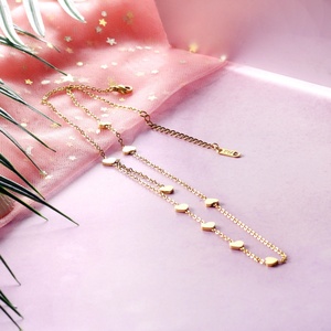 Collier tendance de luxe léger en acier inoxydable 316L avec pendentif cercle pour femmes et hommes - Product Image 3