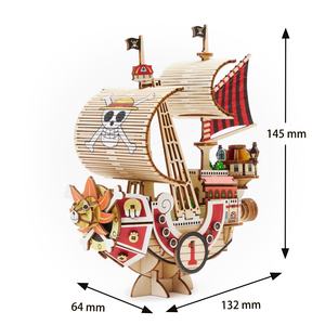 Puzzle en bois <span class=keywords><strong>officiel</strong></span> sous licence One Piece Thousand Sunny, jouet de puzzle 3D en bois pour la vente mondiale - Product Image 1