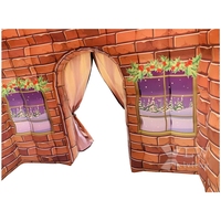 Cabane gonflable de noël avec château gonflable