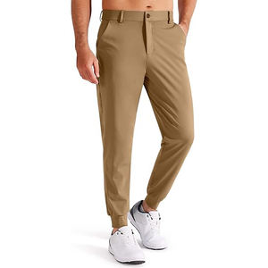 Pantalones Deportivos Casuales Ligeros para Hombre, con Bolsillos con Cremallera, Estilo Jogger, Elásticos, de Frente Plano, para Gimnasio, Entrenamiento, Golf, Servicio OEM - Product Image 4